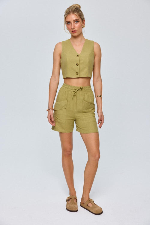 Short Olive Green Set