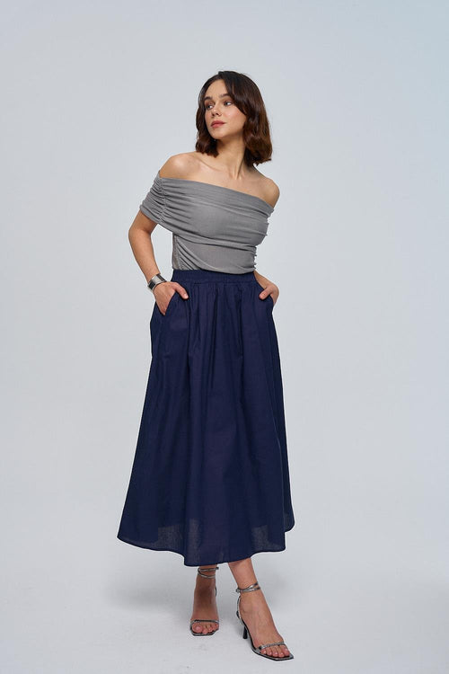 Navy Blue Skirt