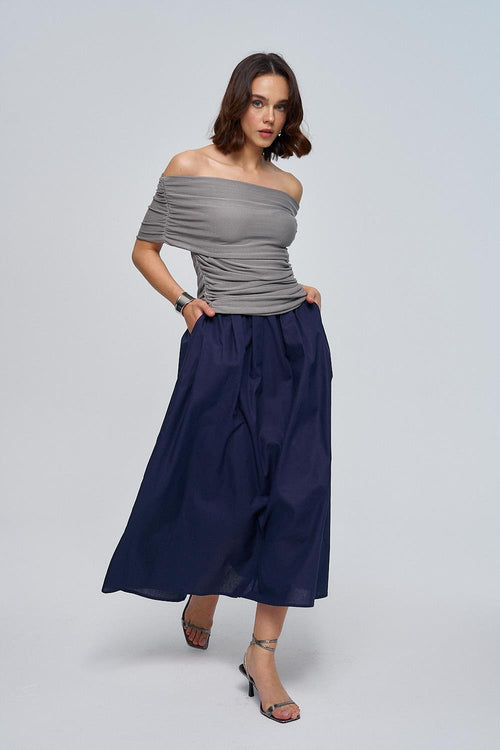 Navy Blue Skirt