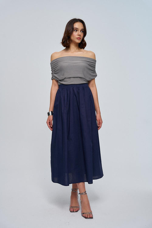 Navy Blue Skirt