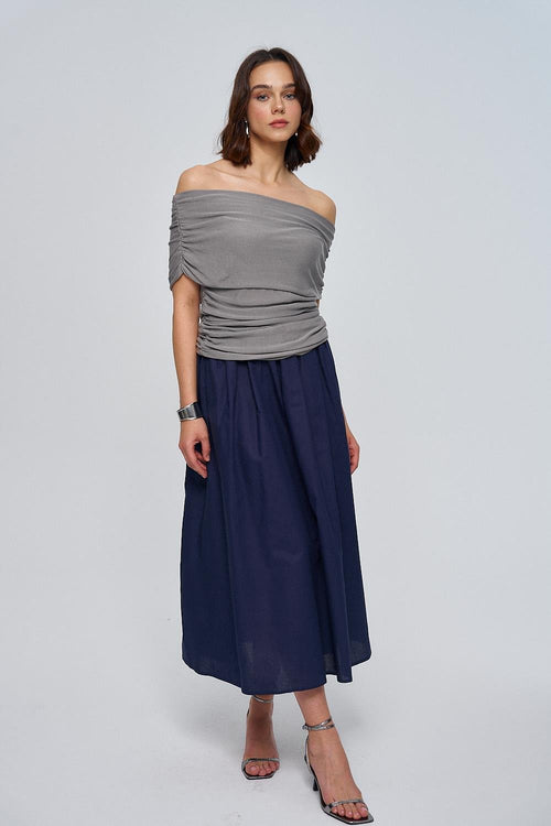 Navy Blue Skirt