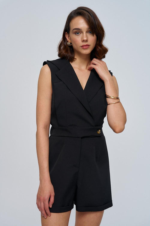 Black Short Jumpsuits